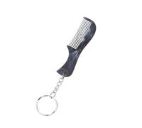 Peine de bigote para barba con llavero para hombre, peine de pelo de bolsillo pequeño, peine multifuncional para peinar el cabello, peine alisador de pelo