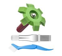 Peine de bobina de CA, peine condensador de aire acondicionado, herramienta de reparación de radiadores, diseño resistente de múltiples aletas, mango compacto de fácil agarre, para dormitorio, garaje
