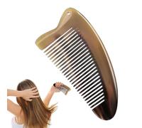 Peine de bocina, peine anti estático,Cepillo de cabello natural de dientes anchos Cernera antiestática Born | Cepillo de huesos Cierre de salud de barba hecha a mano para hombres y cuero cabelludo