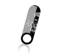 Peine de bolsillo multiusos de acero inoxidable para barbas y cabello, peines compactos para peinar la barba sin esfuerzo, peine de aceite para peinar la barba