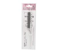 Peine de burlas, peine de de 3 filas de dientes para volumen y precisión de peinado(Blanco)