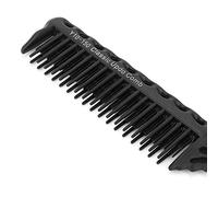 Peine de burlas, peine de de 3 filas de dientes para volumen y precisión de peinado(Negro)