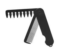 Peine de cabello de viaje delgado - peine de bolsillo de doble cara | 2 en 1 peine plegable, lado de diente fino para estilo, lado de diente ancho para desenredar, peine de aseo portátil para el hogar