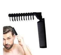 Peine de cabello plegable: herramienta de peinado para hombres, cepillo de doble cabeza, aseo anti estático, accesorio de bolsillo portátil, control y comodidad mejorados | Peine de cabello de masaje