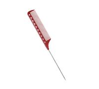 Peine de cola de cola de rata para separar el cabello rizado, peine de dientes finos con púa de metal para desenredar el cabello rizado, regalos para mujeres