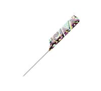 Peine de cola de cola de rattail Peine de dientes finos con púa de metal para cabello rizado, desenredante para mujeres, regalos largos de acero
