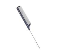 Peine de cola de cola de rattail Peine de dientes finos con púa de metal para cabello rizado, peines desenredantes para mujeres, regalos largos de acero