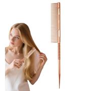 Peine De Cola De Dientes Finos | Cepillo Voluminizador de Cerdas Metálicas,Herramienta Estilizadora Ergonómica Ligera Para Salón