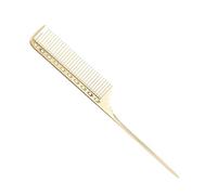 Peine de cola de precisión para peinar y seccionar el cabello, práctico peine de metal, herramienta de peluquería