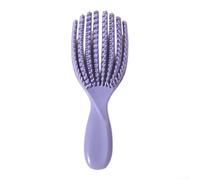 Peine de concha para mujer con espaciado de dientes diseñado para manejar el cabello fino, grueso, rizado o liso sin romperse (morado)