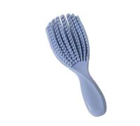 Peine de concha para mujer con espaciado de dientes diseñado para manejar el cabello fino, grueso, rizado o liso sin romperse (azul)