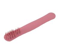 Peine de correa de silicona, peine de pelo de silicona para salón de belleza (rosa)