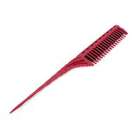 Peine de Corte de Peinado, Peine de burlas: peine de de 3 filas de dientes para volumen y precisión de peinado (rojo)
