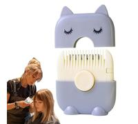 Peine De Corte De Pelo Con Cuchilla | Cortacésped Pony Para Adultos Cortacésped De Doble Cara Para Puntas Trituradas | Peine Afeitadora | Pettine Rasoio | Peine Navaja | Herramienta De Corte De Pelo