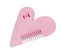 Peine de corte de pelo con flequillo, removedor púbico para herramientas de recorte, adelgazamiento en forma de corazón