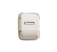 Peine de corte de pelo multifuncional 6 en 1, recortador ajustable para hombres, mujeres, niños, bricolaje, corte de pelo, estilizado, portátil, verde, 7,5 x 6 cm (blanco)