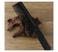 Peine de corte plano for peluquero, peso ligero, tamaño grande, cortadora sobre corte de pelo, Mango antideslizante, plástico, decoloración, 3 uds.(Black)