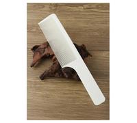 Peine de corte plano for peluquero, peso ligero, tamaño grande, cortadora sobre pelo, Mango antideslizante, plástico, decoloración, 3 uds Para todo tipo de peinado(White)