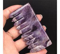 Peine de cristal de cuarzo rosa amatista Natural, 1 unidad, peines de masaje de pelo de dientes anchos, colección de regalos de piedras preciosas Inicio Colecciones (Color : D)