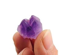 Peine de cristal de cuarzo rosa amatista Natural, 1 unidad, peines de masaje de pelo de dientes anchos, colección de regalos de piedras preciosas decoración de la habitación (Color : Amethyst Flower