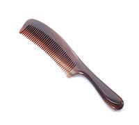 Peine De Cuerno De Búfalo, Peine De Peluquería Natural, Masaje Meridiano Del Cuero Cabelludo Antiestático, Peines Delgados Para El Cabello, Peine Para Desenredar Los Dientes (thickness 1.0CM)