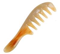 Peine De Cuerno De Yak Natural Anti-pérdida De Cabello Peine De Dientes Anchos Hombres Y Mujeres Pelo Rizado