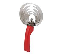 Peine de Curry de Acero Inoxidable, Diseño Ergonómico, Herramienta Multifuncional para Caballos, Vacas y Ovejas, Fácil Manejo, Duradero, 4-5-6 Anillos (Peine de 5 círculos para Vaca y Caballo)