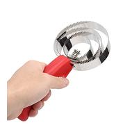Peine de Curry de Acero Inoxidable, Diseño Ergonómico, Herramienta Multifuncional para Caballos, Vacas y Ovejas, Fácil Manejo, Duradero, 4-5-6 Anillos (Peine de 4 círculos para Vaca y Caballo)