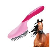 Peine de de caballo, cepillo de melena y cola, cepillo de de aseo de caballo, peine de cola de caballo con mango humanizado, cepillos de masaje de agarre antideslizante