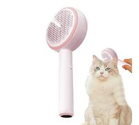 Peine de depilación en aerosol para mascotas, cepillo antiestático autolimpiante para gatos con vapor, herramienta de aseo eléctrica para largo y corto, cachorros, gatitos y animales