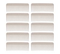 Peine de Dientes Anchos, 10 Piezas de Peine Desenredante de Dientes Anchos de Paja de Trigo, Peine para el Cabello Desenreda Fácilmente Peines para el Cabello Seco y Húmedo para