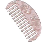 Peine de dientes anchos/acetato de leopardo de mármol, cepillo antiestático para el pelo, herramienta de peluquería de dientes anchos (C)