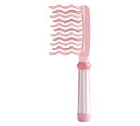 Peine de dientes anchos | Cepillo grande para Hebillas de Dientes Anchas - Herramienta de masaje de piel Cabello Antiestatico de doble hilera ondulada para peinar el cabello recto y rizado grueso y