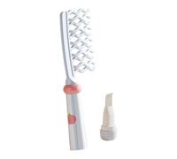Peine de dientes anchos | Cepillo grande para hebillas de dientes anchos,Herramienta de peluquería Mango Ergonómico Doble Volumen Masajeador Cabellado Mujeres