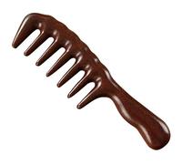 Peine de dientes anchos para hombres para hombres 8x2 pulgadas resistentes y sin daños Massaje de madera Combatado de estresamiento y alivio del dolor Cepillo para el cabello para el hogar, peines de