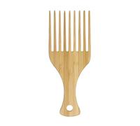 Peine de dientes anchos - peine para cabello rizado de diente ancho | Pick de pelo de madera natural, peine para cabello rizado natural duradero con mango cómodo, peine de bigote barba multifunción