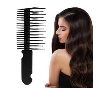 Peine de dientes anchos, peines de peluquería, peine de pelo rizado, peine ergonómico ondulado húmedo para el cabello, innovador peine nutritivo para el cabello largo y rizado