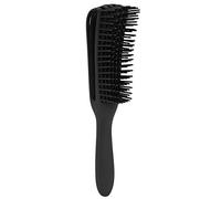 Peine de dientes de núcleo en forma de pulpo Peine de peinado de peluquería de melena curvada grande y cómodo para peinar el cabello para uso doméstico(black)