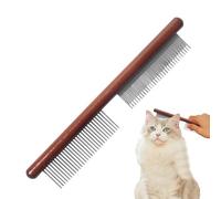 Peine de dientes finos contra la caspa, peine , práctico peine para pulgas para perros, peine antipulgas para gatitos, peine para piojos, peine de limpieza del cuero cabelludo con mango de
