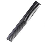 Peine de dientes finos negro no rompible, fibra de carbono, antiestático, químico y resistente al calor, peine para todo tipo de cabello, hombres y mujeres, corte de plástico, peine de dientes de
