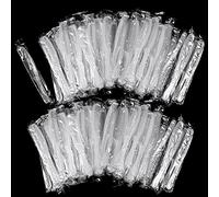 Peine de dientes finos para el pelo, juego de peines para mujer, envueltos individualmente, peines de plástico para el cabello, adecuados para hotel, sin hogar, aire Bnb, refugio(100 piezas)