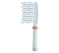 Peine de Dientes Grandes, Peine Grande Cepillo de Dientes Anchos para Rizos, Púas Onduladas Doble Anti Estático Masaje Capilar, Herramientas Estilizadoras Para Cabello Húmedo Seco Largo Grueso Mujeres