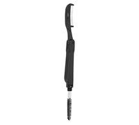 Peine de Dientes Negro 2 en 1 para Pestañas, Peine Plegable de Doble Cabeza de Acero Inoxidable, Cepillo de Cejas para Maquillaje