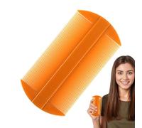 Peine de eliminación de caspa - peine de piojos abs | Peines de dientes finos con pequeños huecos | Peines de pulgas, pelo liso forrado para eliminar la caspa, el y el NIT se li