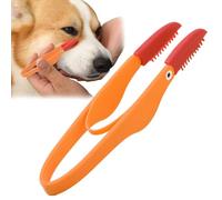 Peine de esperma del desgarro: cepillo de eliminación de nudos, cabeza de cepillo de silicona, removedor de manchas de lágrimas | Peine para perros con un mango no deslizante, de perros