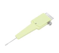 Peine de herramientas de transferencia para máquina de tejer, soporte de plástico versátil para máquina de tejer con herramienta de transferencia de acero inoxidable, accesorio de 7 agujas textiles