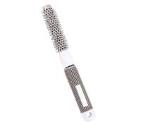 Peine de hierro de cerámica resistente a altas temperaturas, cepillo de pelo redondo, nanotecnología, estilo de secado por soplado, cepillos de peluquero de salón saludable (19#)
