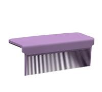 Peine de hierro plano - 9,4 x 3,5 x 3,4 cm peine grande para alisar el pelo, herramienta de peinado con clip, guía de pelo resistente al calor, accesorio de peine extraíble, peine alisador