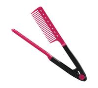 Peine de hierro plano, peine de férula de hierro plano, herramienta multiusos para moldear el cabello para viajes, hotel, dormitorio, viajes de negocios y hogar