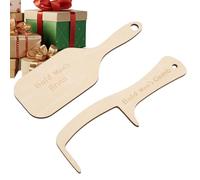 Peine de hombre calvo | 1 accesorio portátil de madera | Broma Inodoro 17x5,5 Cm | Cuidado del cuero cabelludo sin pelo, regalo de humor divertido, cumpleaños, inocentes, fiesta en casa